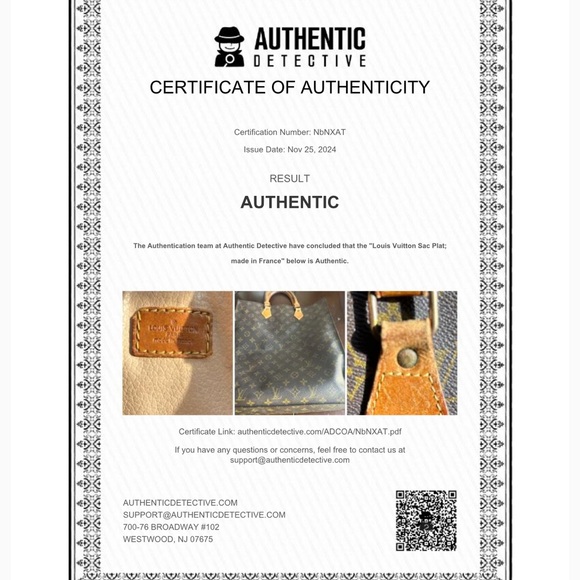 Louis Vuitton Monogram Sac Plat authentic bag ‘Rehab’ - Picture 17 of 17